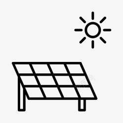 电池板标志太阳能电池板电池能源高清图片