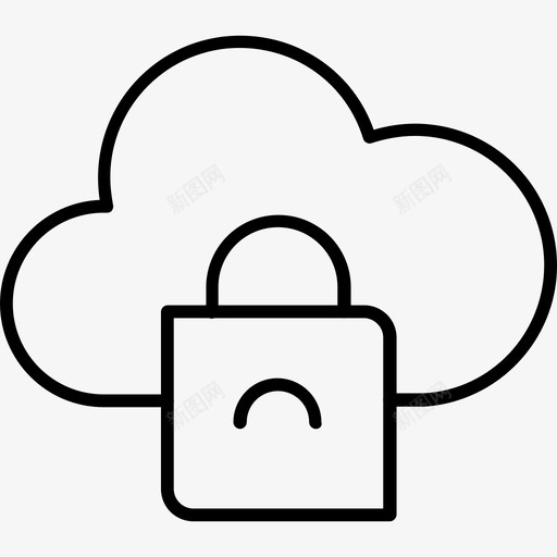 保护云存储锁定安全svg_新图网 https://ixintu.com 保护 存储 锁定 安全 业务