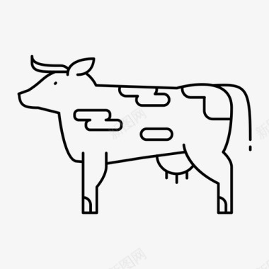 牛农业动物图标