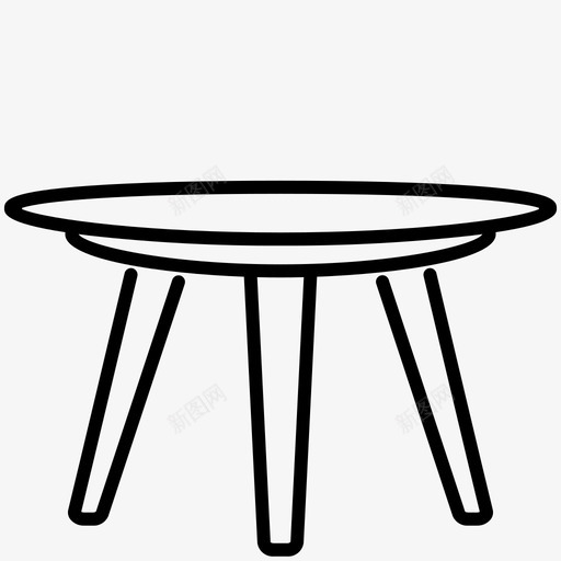 书桌家具客厅svg_新图网 https://ixintu.com 家具 书桌 客厅 房间 桌子 家居装饰 轮廓