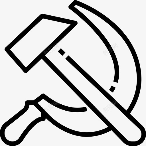 共产党员锤子俄国svg_新图网 https://ixintu.com 俄国 共产党员 锤子 镰刀