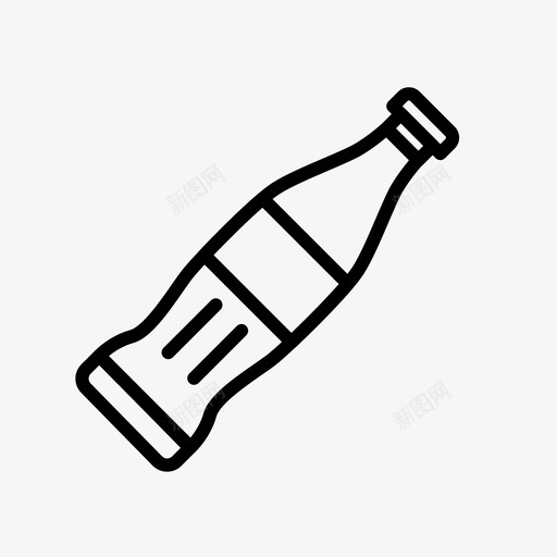 可口可乐饮料瓶子svg_新图网 https://ixintu.com 可口可乐 饮料 瓶子 食品 递送