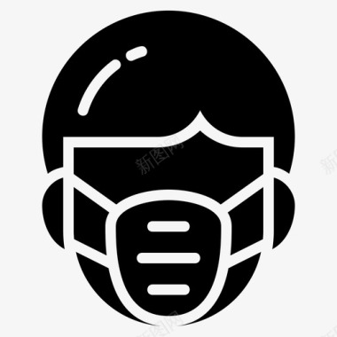 面罩空气防毒面具图标