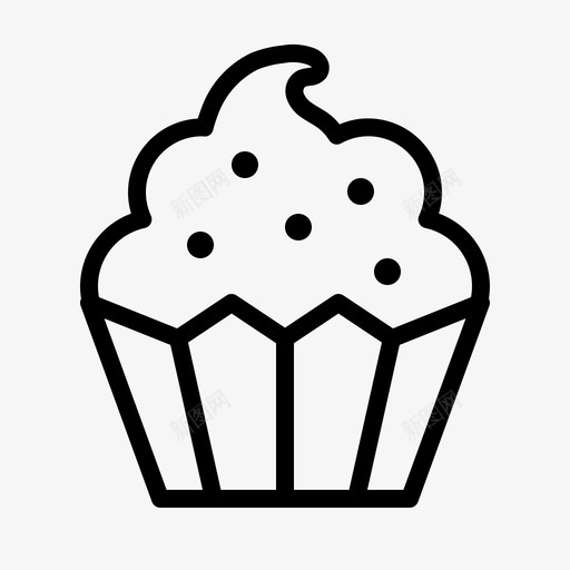 纸杯蛋糕饼干松饼svg_新图网 https://ixintu.com 纸杯 蛋糕 饼干 松饼 甜点 派对
