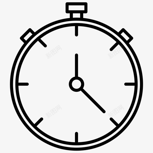 秒表计时器时钟svg_新图网 https://ixintu.com 秒表 计时器 时钟 计数器 实验室 设备 计时