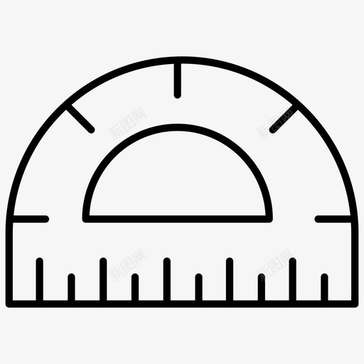 量角器教室数学svg_新图网 https://ixintu.com 量角器 教室 数学 测量 测量学 学生 学校教育