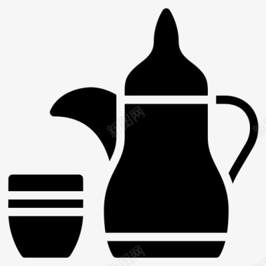 茶壶阿拉伯开斋节图标