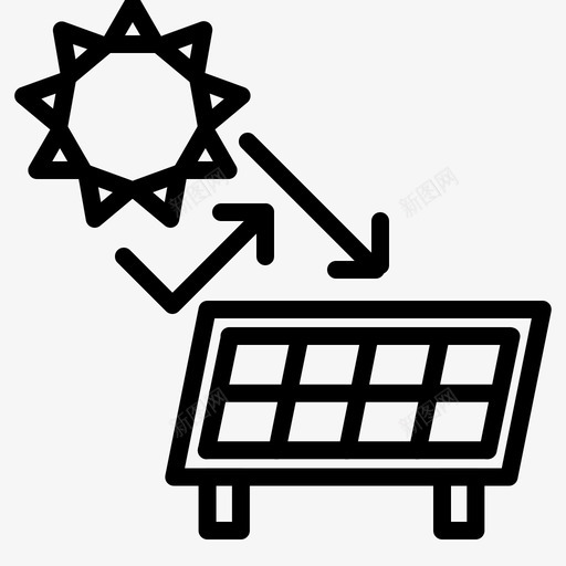 光伏电力能源svg_新图网 https://ixintu.com 光伏 电力 能源 太阳能 可持续发展 垃圾