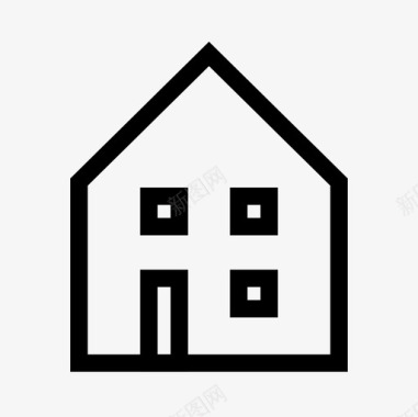住宅住房物业图标