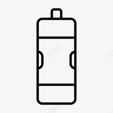 瓶装水饮料用户界面线样式图标图标