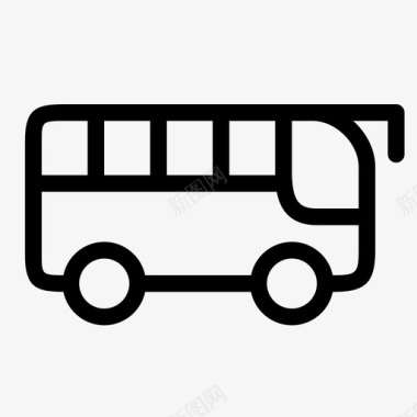 公共汽车公共交通旅行图标