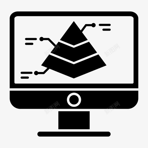 图表分析计算机svg_新图网 https://ixintu.com 图表 分析 分析图 计算机 个人电脑 金字塔 商业 金融 雕文