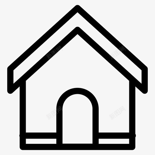 宠物屋狗小猫svg_新图网 https://ixintu.com 宠物 屋狗 小猫 图标