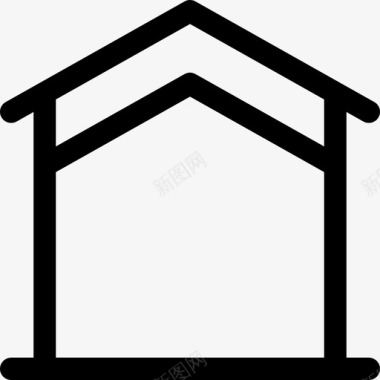 屋顶建筑物房屋图标
