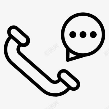 呼叫客户服务通话图标