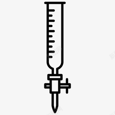 滴定管化学实验室仪器图标