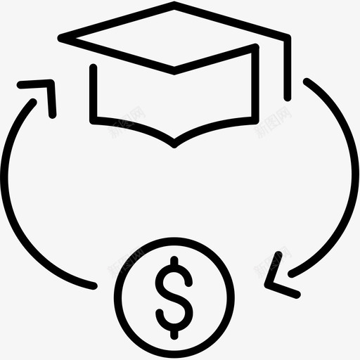 有偿培训商业教育svg_新图网 https://ixintu.com 有偿 培训 教育 商业 金钱 事业