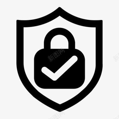 安全保护加密防火墙图标