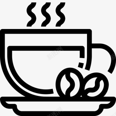 热咖啡咖啡杯热饮料图标