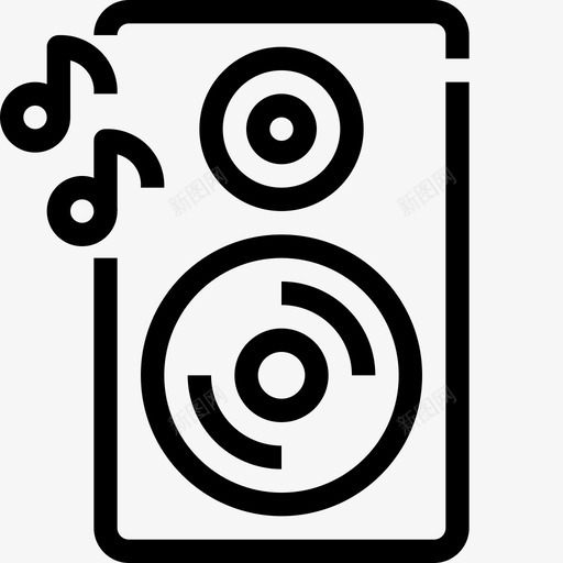 扬声器设备硬件svg_新图网 https://ixintu.com 设备 硬件 扬声器 音乐 音乐声 声音