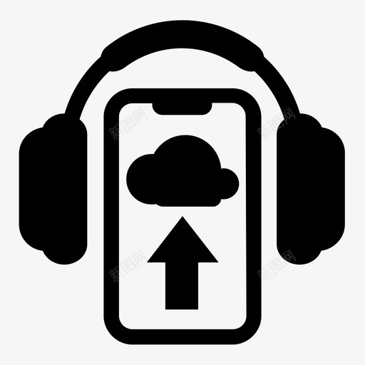 上传音乐音频mp3svg_新图网 https://ixintu.com 上传 音乐 音乐上 音频 播客