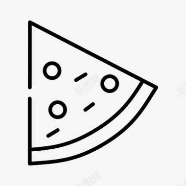 比萨饼快餐意大利食品图标