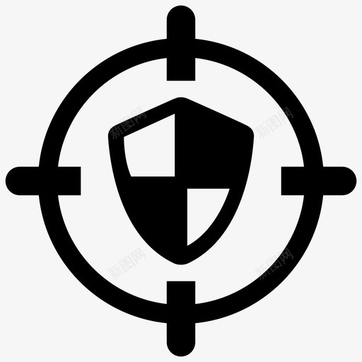 安全目标防护安全svg_新图网 https://ixintu.com 安全 目标 防护 安全防护 防病毒 互联网 部分