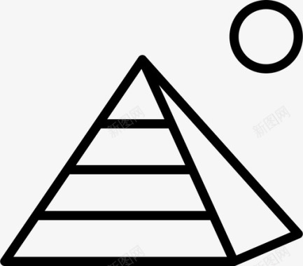 金字塔埃及沙子图标