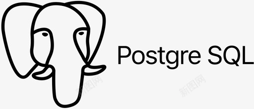 Postgresqlsvg_新图网 https://ixintu.com 单色 线性 简约