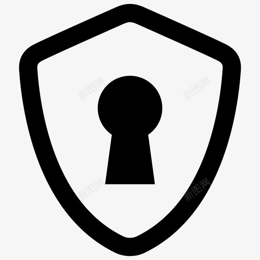 安全访问钥匙孔锁svg_新图网 https://ixintu.com 安全 访问 钥匙孔 屏蔽 防病毒 互联网 部分