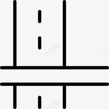 铁路十字路口公路图标