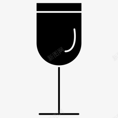 酒杯杯子新年雕文图标图标