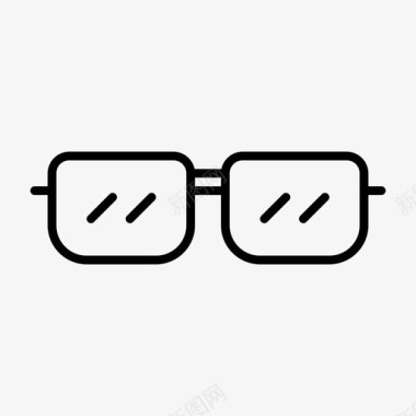 眼镜眼睛视觉护目镜图标