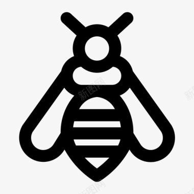 蜜蜂虫子蜂蜜图标