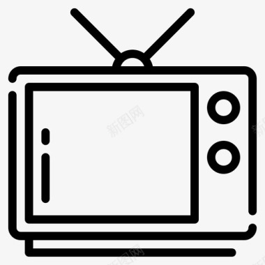 电视机显示器旧电视机图标