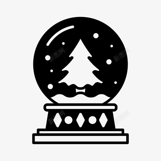 圣诞球玻璃装饰品svg_新图网 https://ixintu.com 圣诞 玻璃 装饰品 圣诞树 雕文