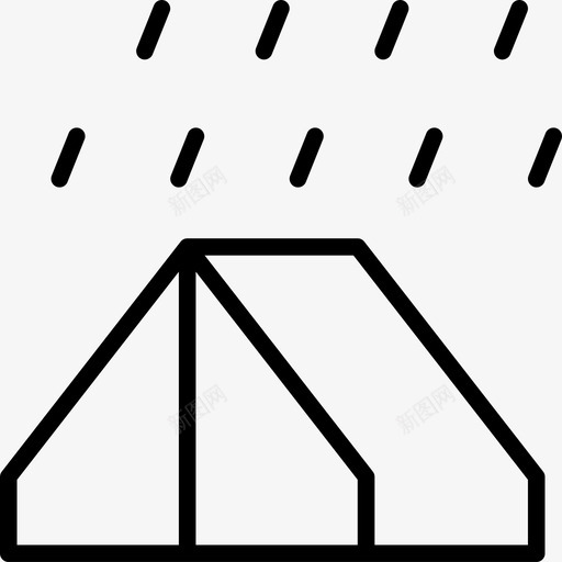 下雨露营自然svg_新图网 https://ixintu.com 下雨 露营 自然 睡眠 帐篷 天气 露天