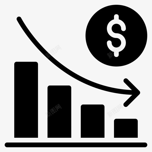 损失条形图图表svg_新图网 https://ixintu.com 损失 条形图 图表 图形 商业 符号