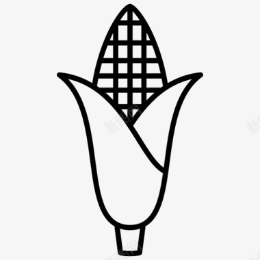 玉米农业面粉图标