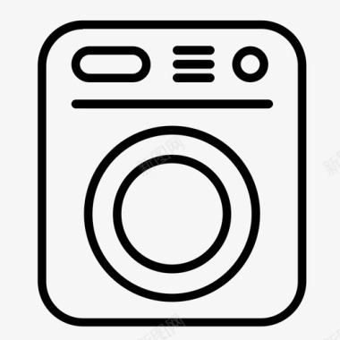 洗衣机烘干机自助洗衣店图标