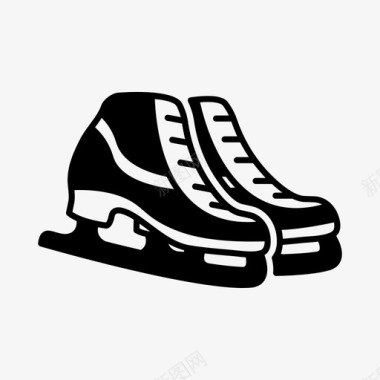 溜冰鞋鞋雪图标