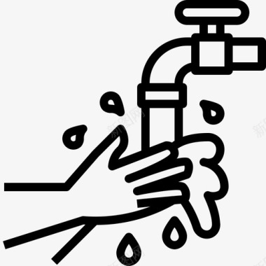 洗手清洁手图标
