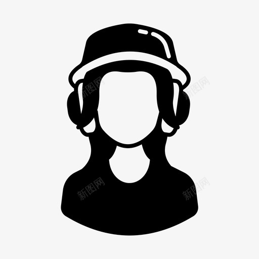 阿凡达女孩帽子耳机svg_新图网 https://ixintu.com 阿凡 女孩 帽子 耳机 千禧 一代 一代人 人物 达雕文