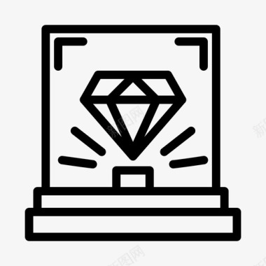 珠宝钻石展览图标