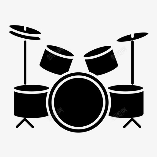 鼓组乐队设备鼓套件svg_新图网 https://ixintu.com 鼓组 乐队 设备 套件 鼓乐 乐器