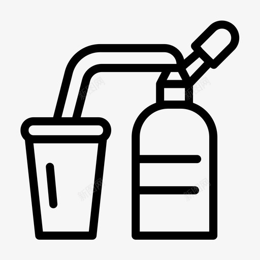 冷煮咖啡杯子过滤器svg_新图网 https://ixintu.com 冷煮 咖啡 咖啡杯 杯子 过滤器 硝基 咖啡店 元素