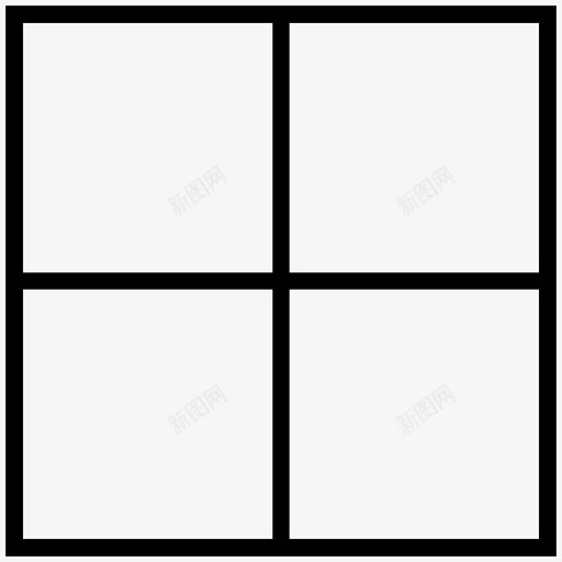 带边框的四个正方形仪表板界面形状svg_新图网 https://ixintu.com 边框 四个 正方形 仪表板 界面 形状 符号 软件