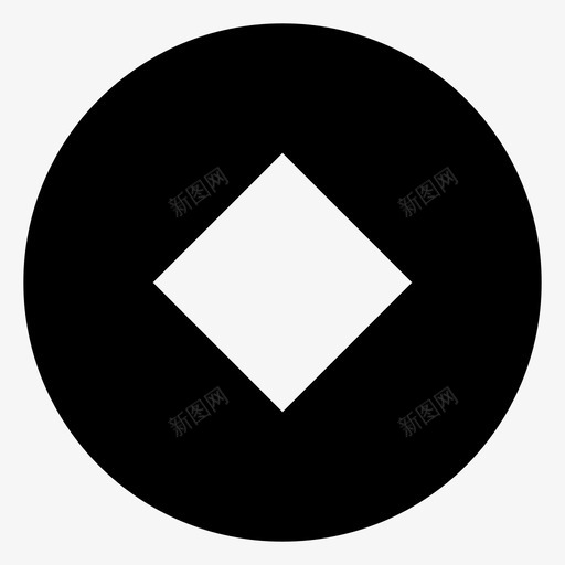 铜钱svg_新图网 https://ixintu.com 铜钱