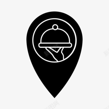 餐厅景点航班旅游图标