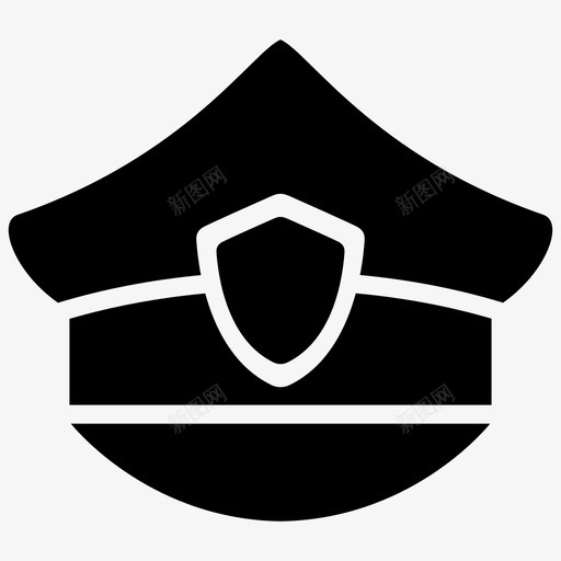 警帽警官警长svg_新图网 https://ixintu.com 警帽 警官 警长 防病毒 互联网 安全 部分